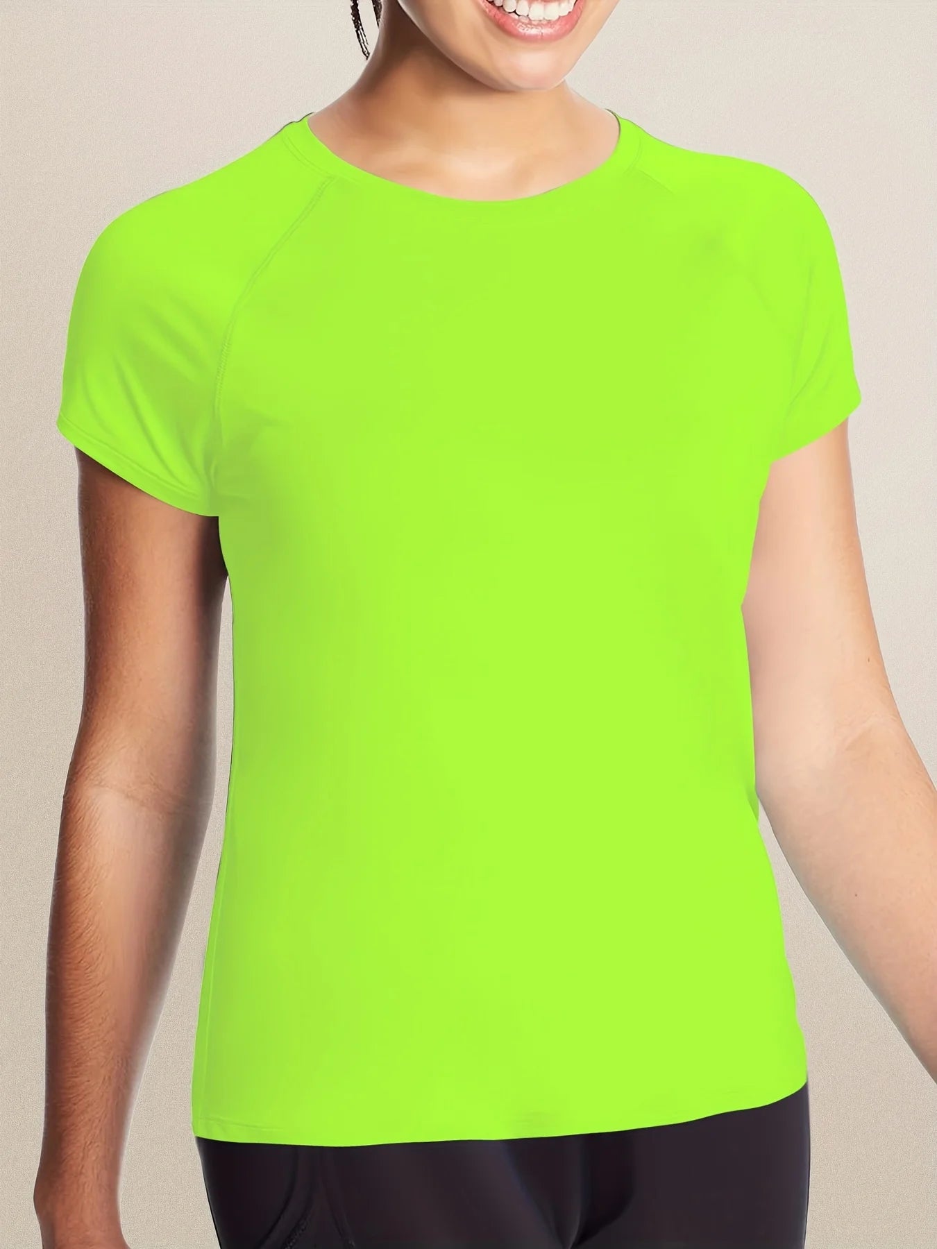 Women’s Quick Dry Short Sleeve Resilience Gym Sports Moisture Wicking Round Neck T-Shirt Training Exercise Gym Sport Shirt Quick Pick Grocers